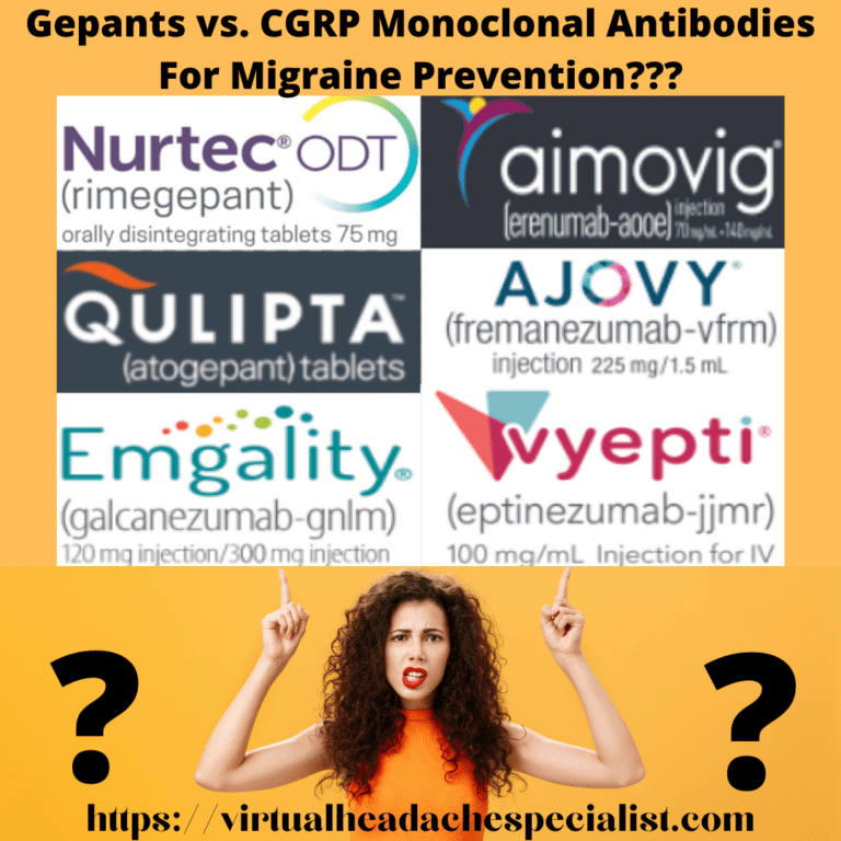 gepants vs monoclonal antibodies for migraine prevention